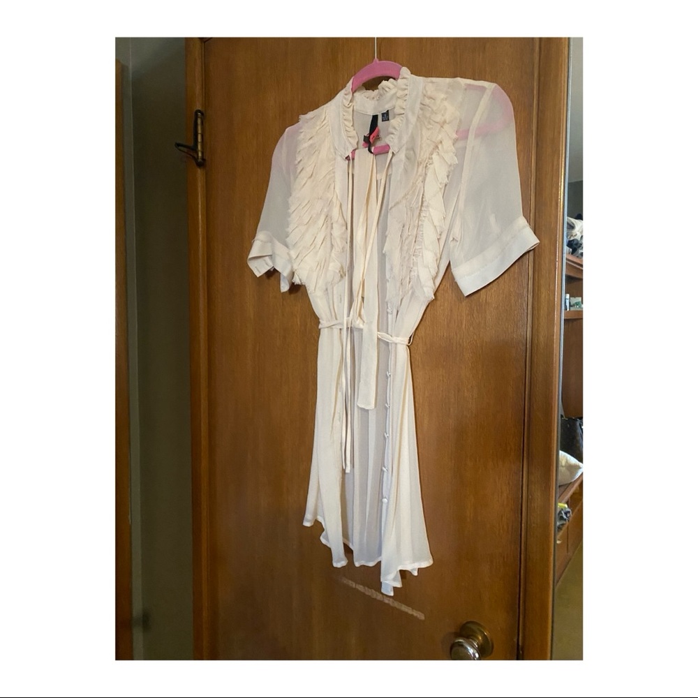 Silk sheer blouse, size small